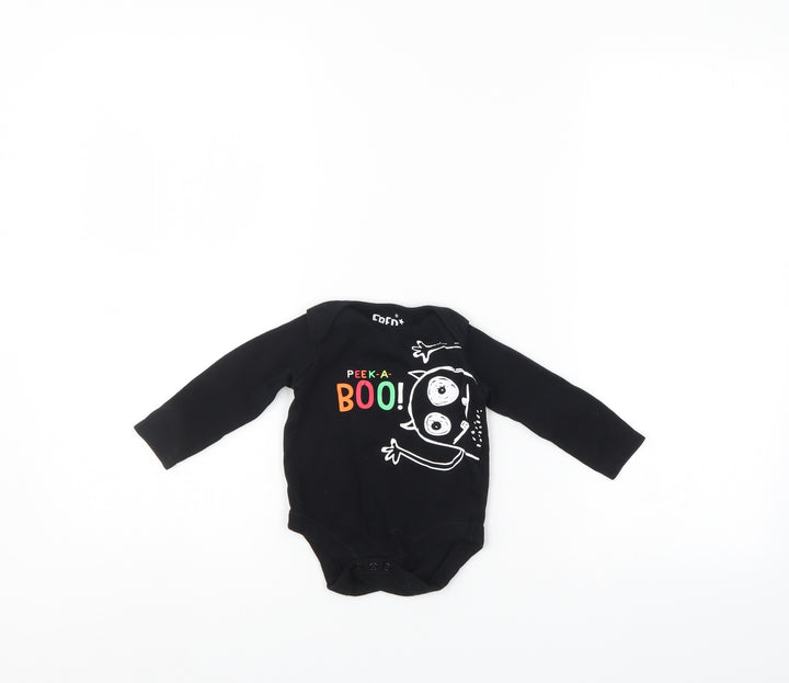 Fred & Flo Boys Black   Romper One-Piece Size 6-9 Months