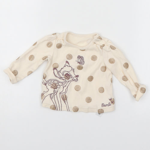 Disney Baby Ivory   Pullover Jumper Size 3-6 Months