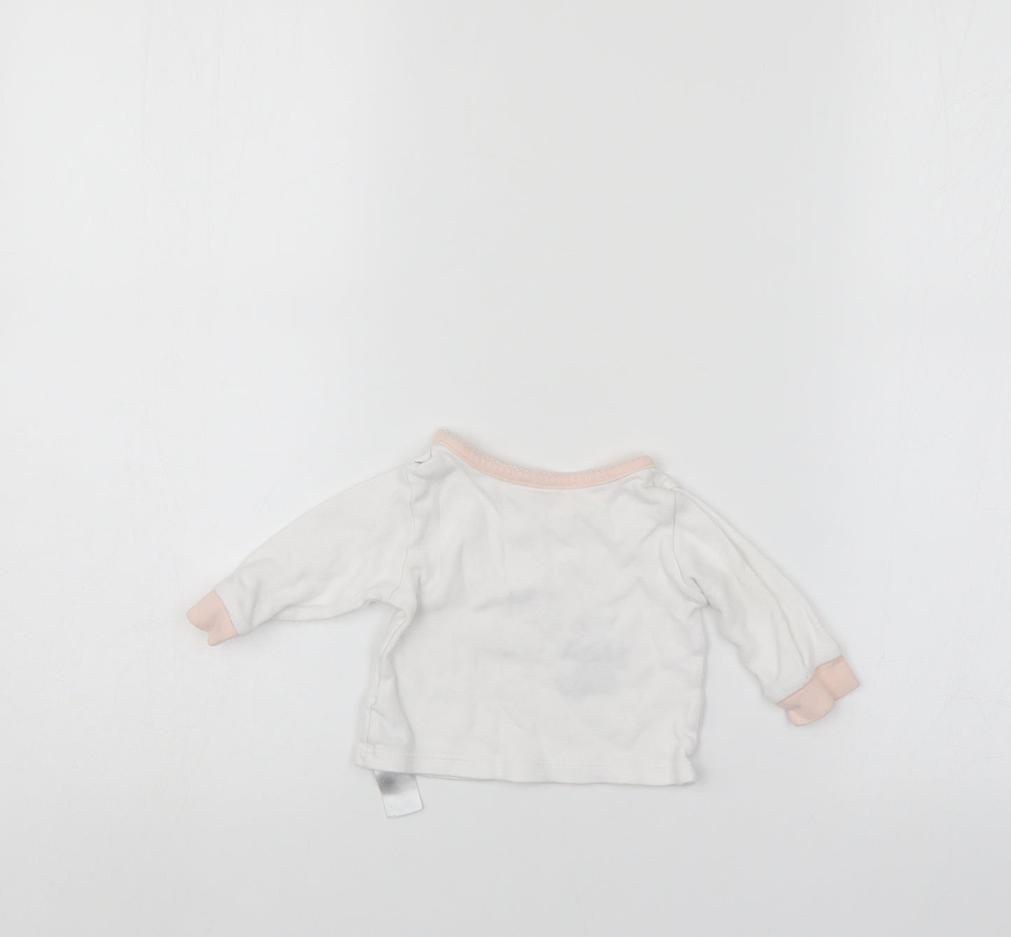Primark Girls White   Pullover Jumper Size 3-6 Months
