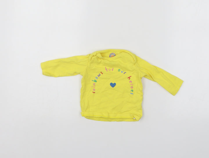 F&F Baby Yellow Pullover Jumper Size 0-3 Months