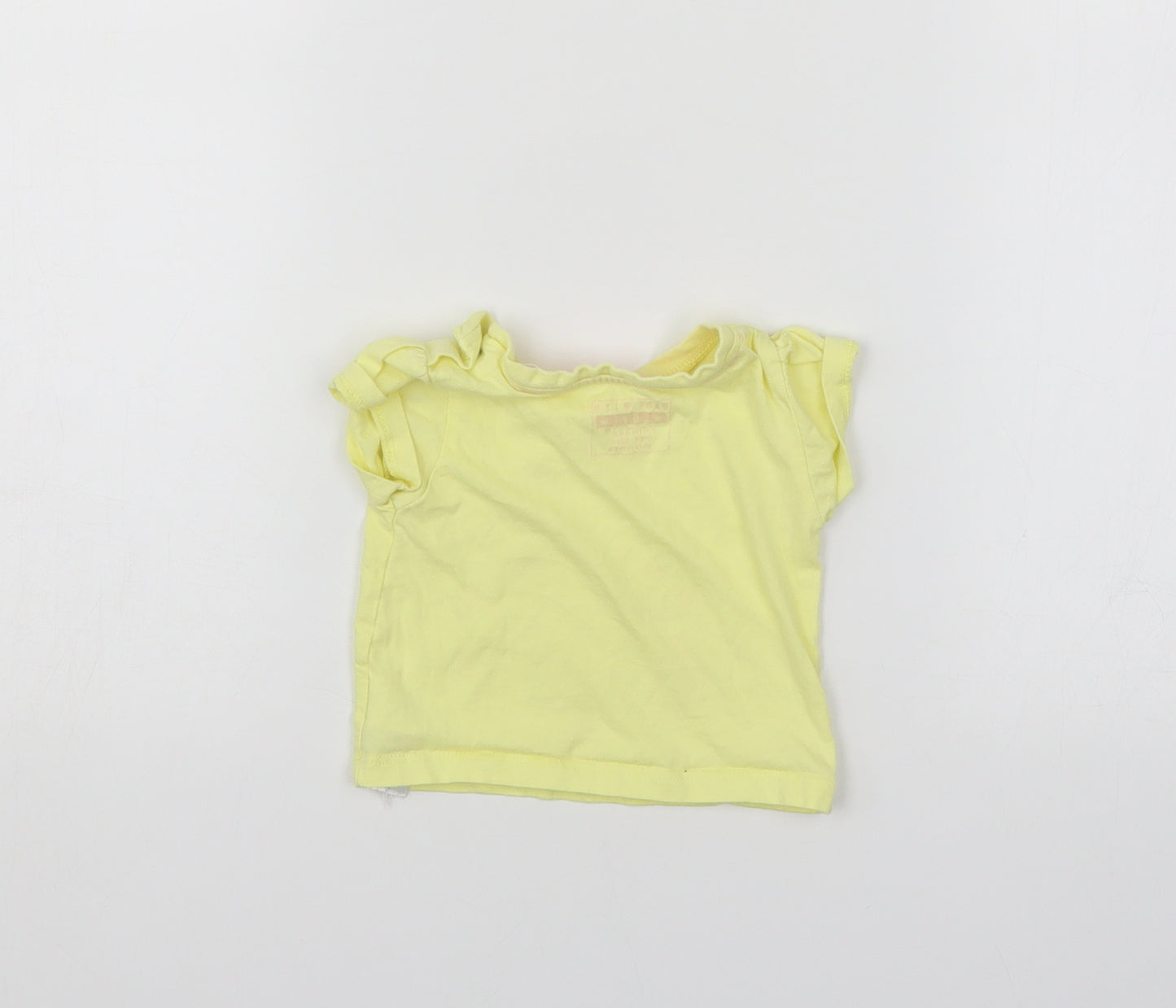 Primark Baby Yellow   Basic T-Shirt Size 0-3 Months