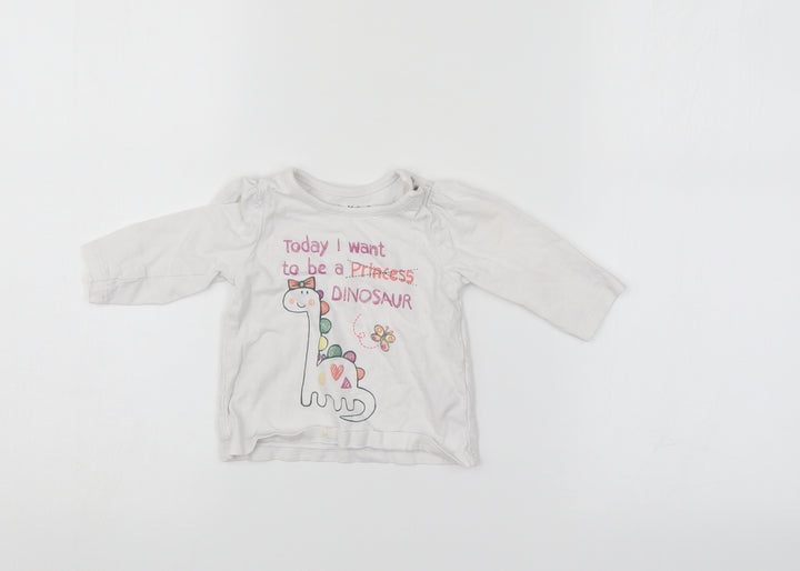 Nutmeg Baby White   Pullover Jumper Size 3-6 Months