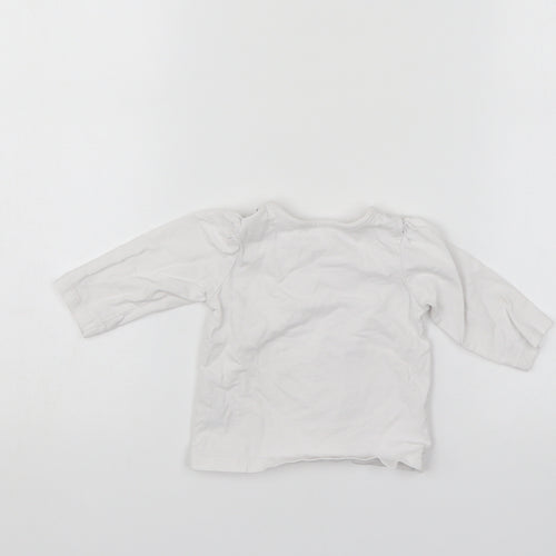 Nutmeg Baby White   Pullover Jumper Size 3-6 Months