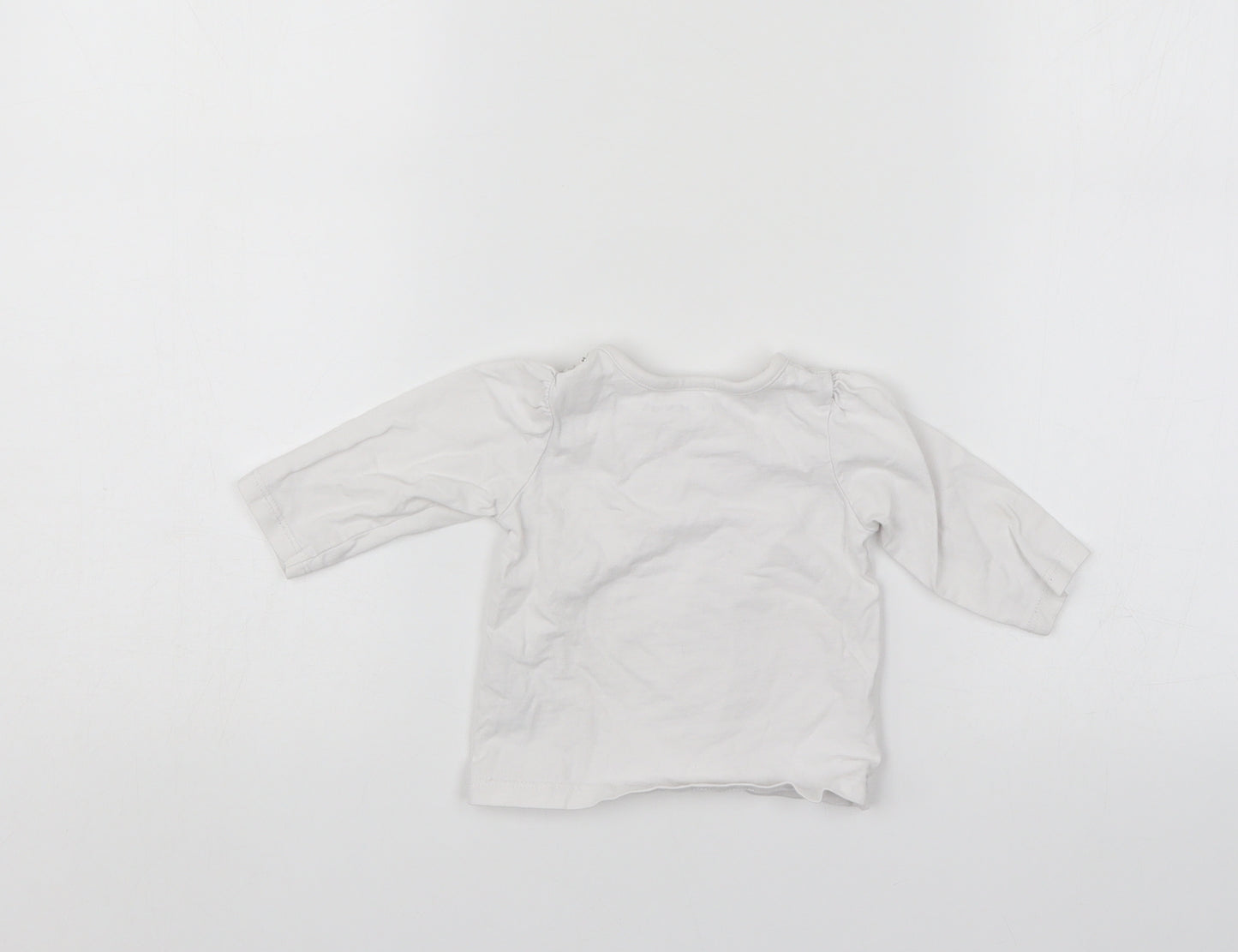 Nutmeg Baby White   Pullover Jumper Size 3-6 Months