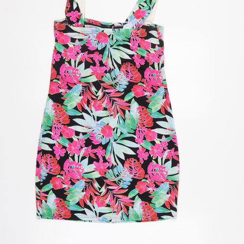 Resort Womens Multicoloured Floral  Mini  Size 14