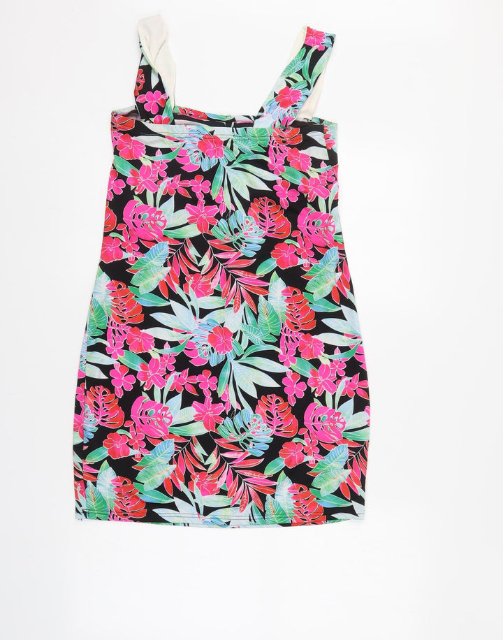 Resort Womens Multicoloured Floral Mini Size 14