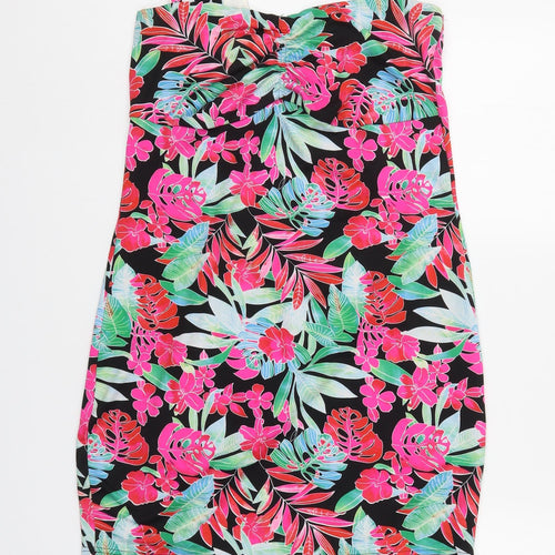Resort Womens Multicoloured Floral  Mini  Size 14