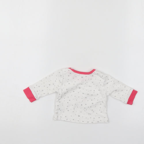 Primark Girls White   Pullover Jumper Size 0-3 Months