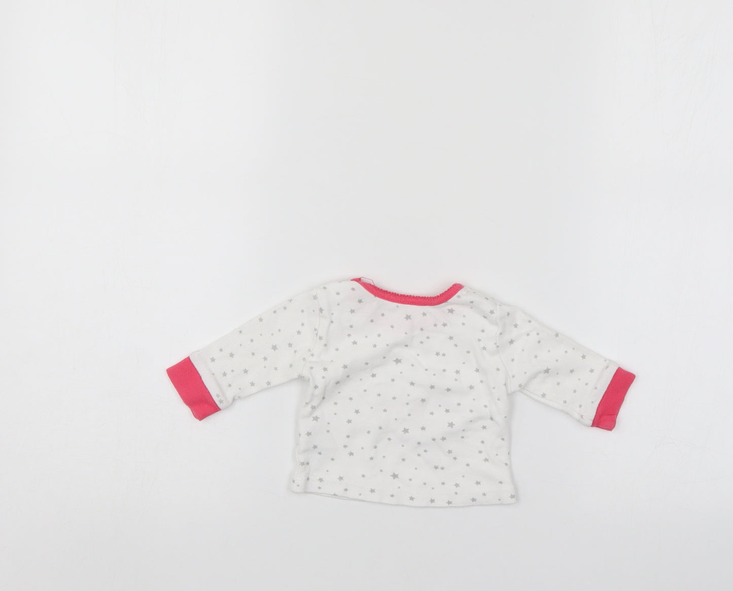 Primark Girls White   Pullover Jumper Size 0-3 Months