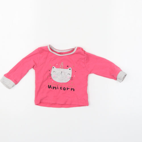 Primark Girls Pink   Pullover Jumper Size 0-3 Months