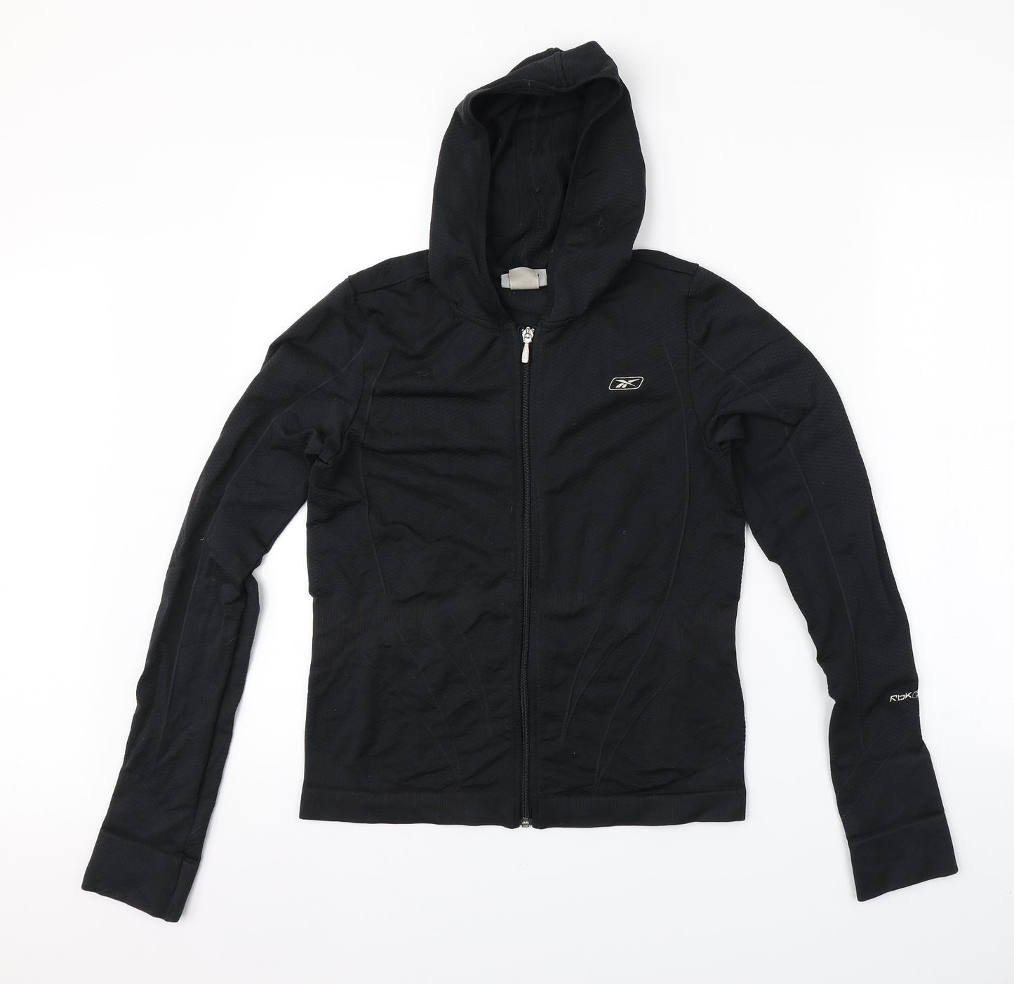 Reebok Womens Black   Full Zip Hoodie Size 14