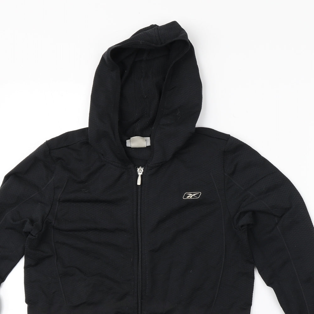 Reebok Womens Black   Full Zip Hoodie Size 14