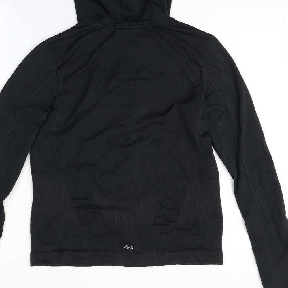 Reebok Womens Black   Full Zip Hoodie Size 14