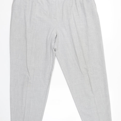 Plus Collection Womens Grey   Trousers  Size 20 L28.5 in