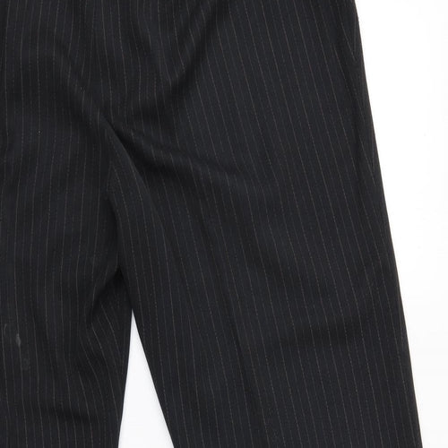 essence Womens Black Striped  Trousers  Size 22 L26 in