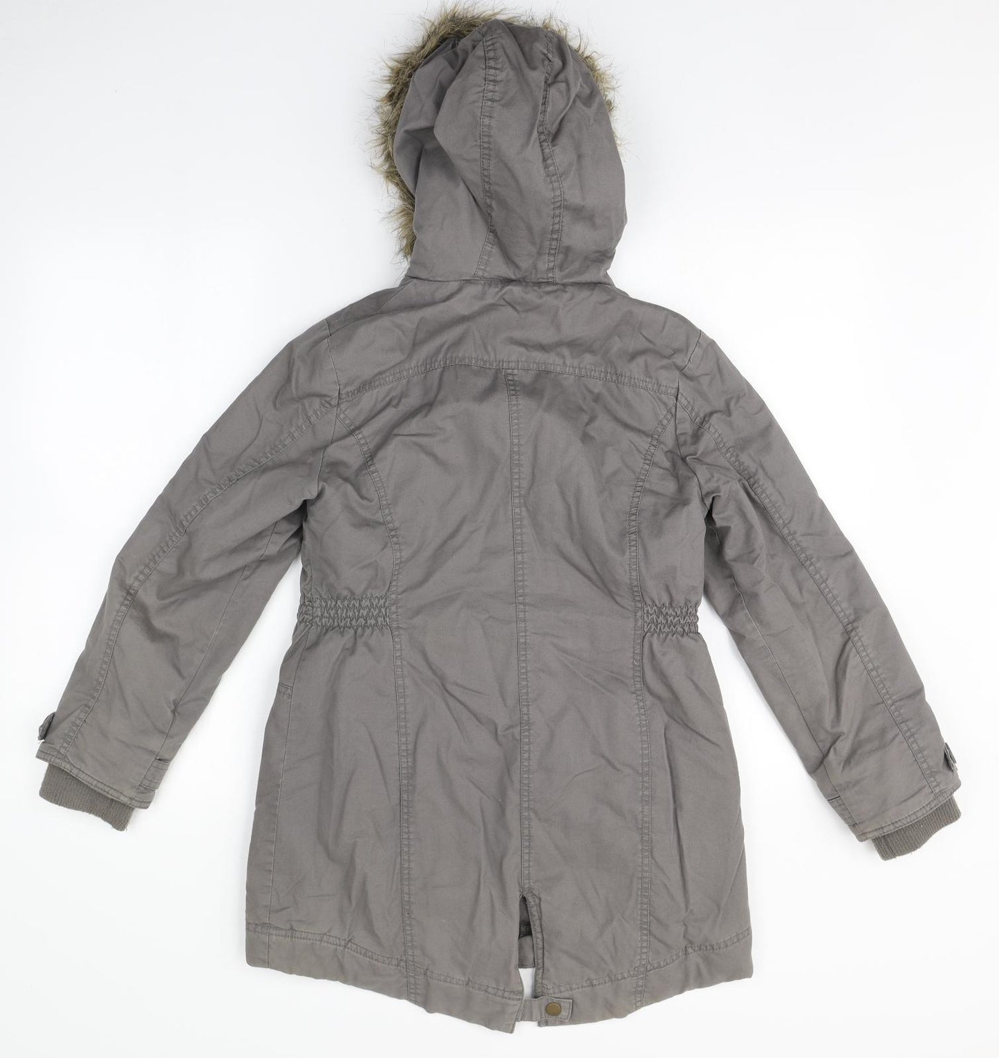 Y.D Girls Grey   Basic Coat Coat Size 11-12 Years