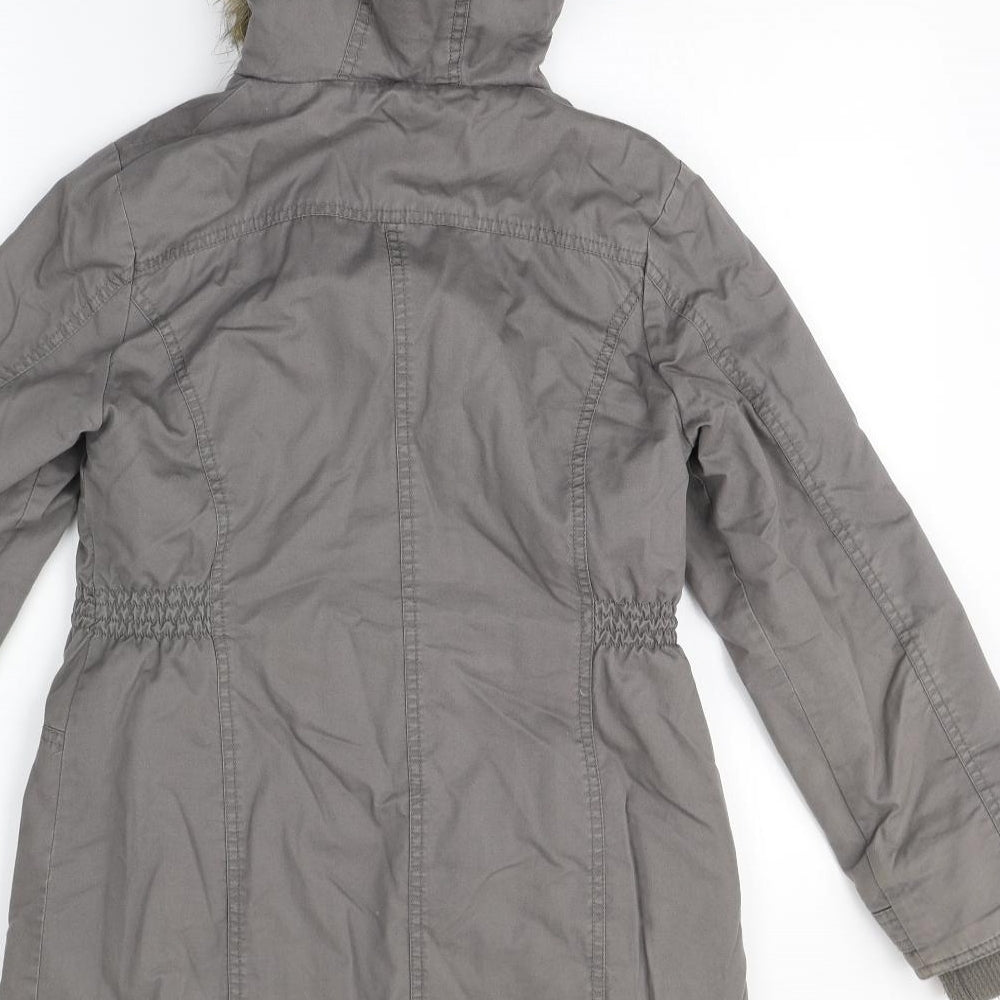 Y.D Girls Grey   Basic Coat Coat Size 11-12 Years