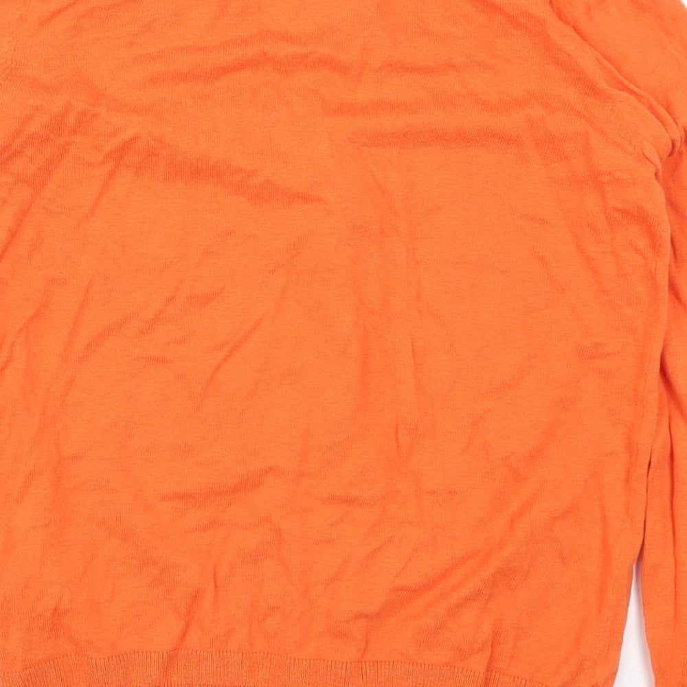 NEXT Womens Orange  Knit Cardigan Jumper Size 10