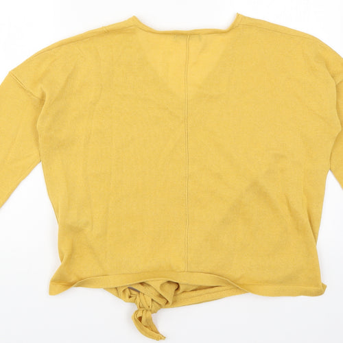 Marks and Spencer Womens Yellow  Knit Pullover Jumper Size 10