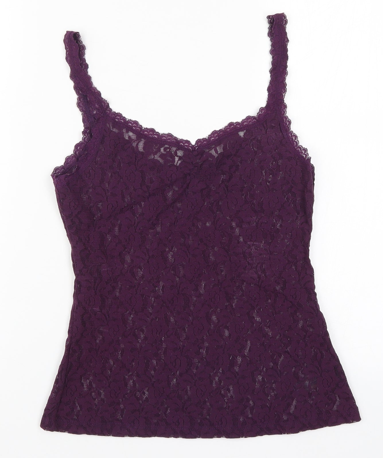 BHS Womens Purple  Lace Camisole Tank Size 10