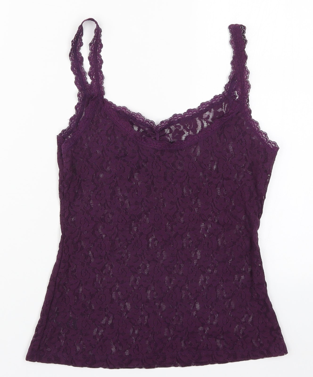 BHS Womens Purple  Lace Camisole Tank Size 10