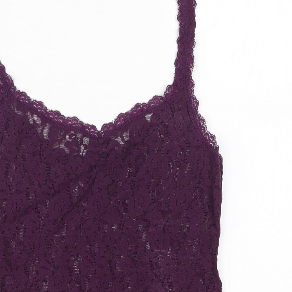 BHS Womens Purple  Lace Camisole Tank Size 10