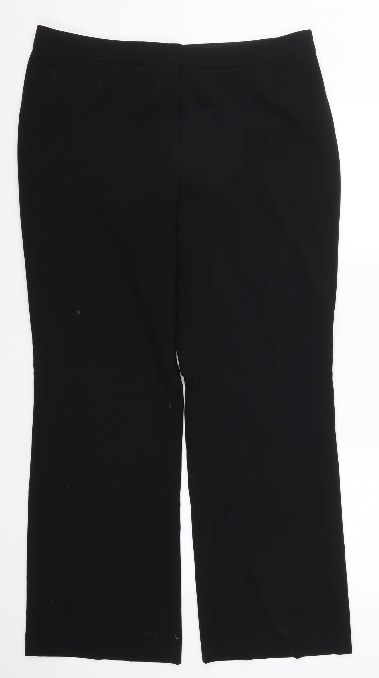 Marks and Spencer Womens Black   Trousers  Size 16 L29.5 in
