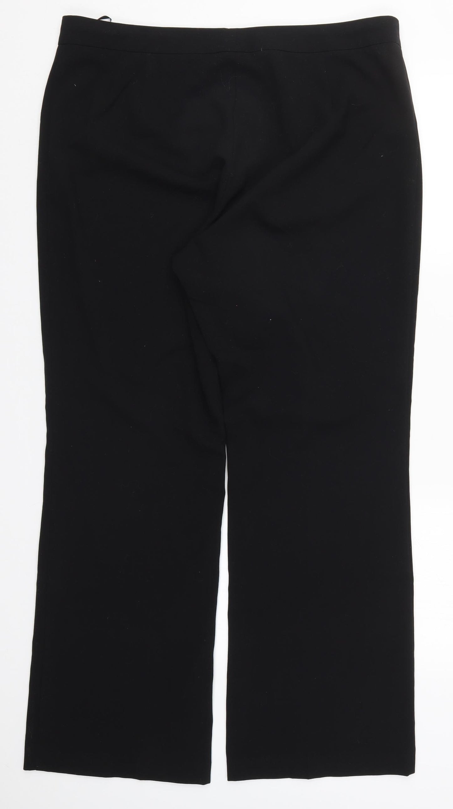 Marks and Spencer Womens Black   Trousers  Size 16 L29.5 in