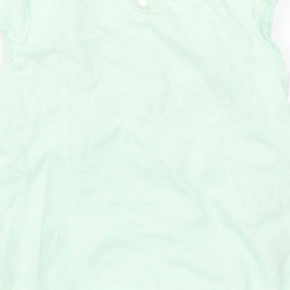 George Girls Green   Basic T-Shirt Size 6-9 Months