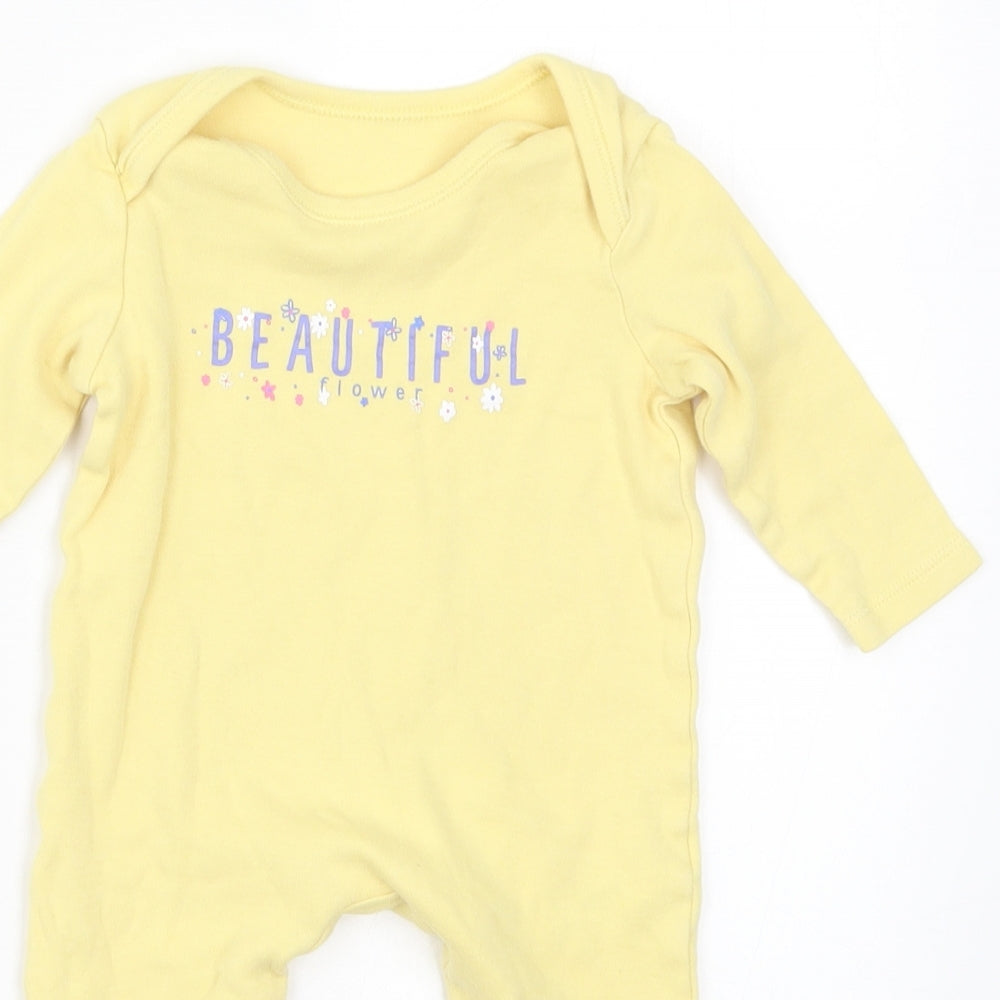 George Girls Yellow   Coverall One-Piece Size 3-6 Months  - Beautiful