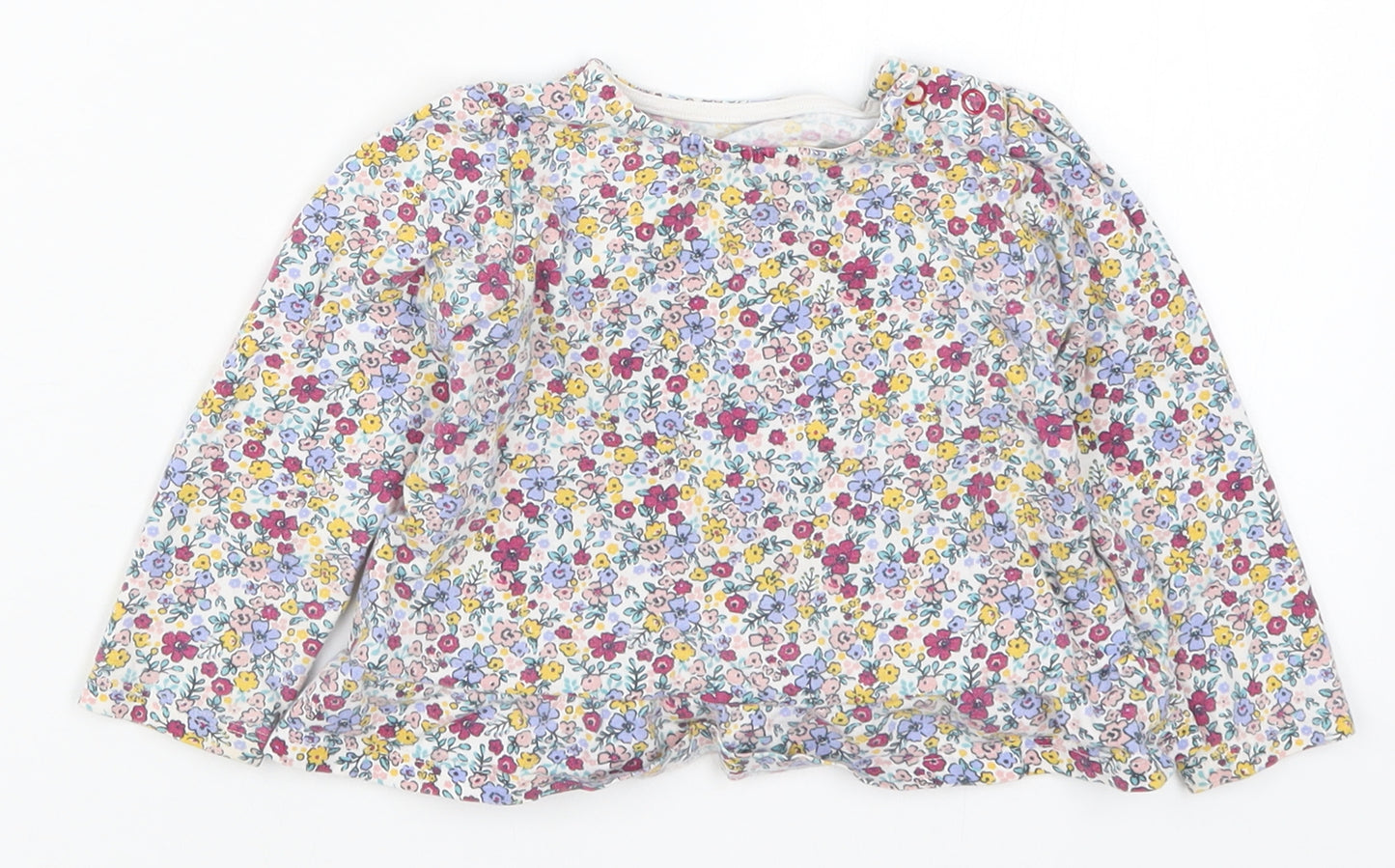 TU Girls Multicoloured Floral  Basic T-Shirt Size 9-12 Months