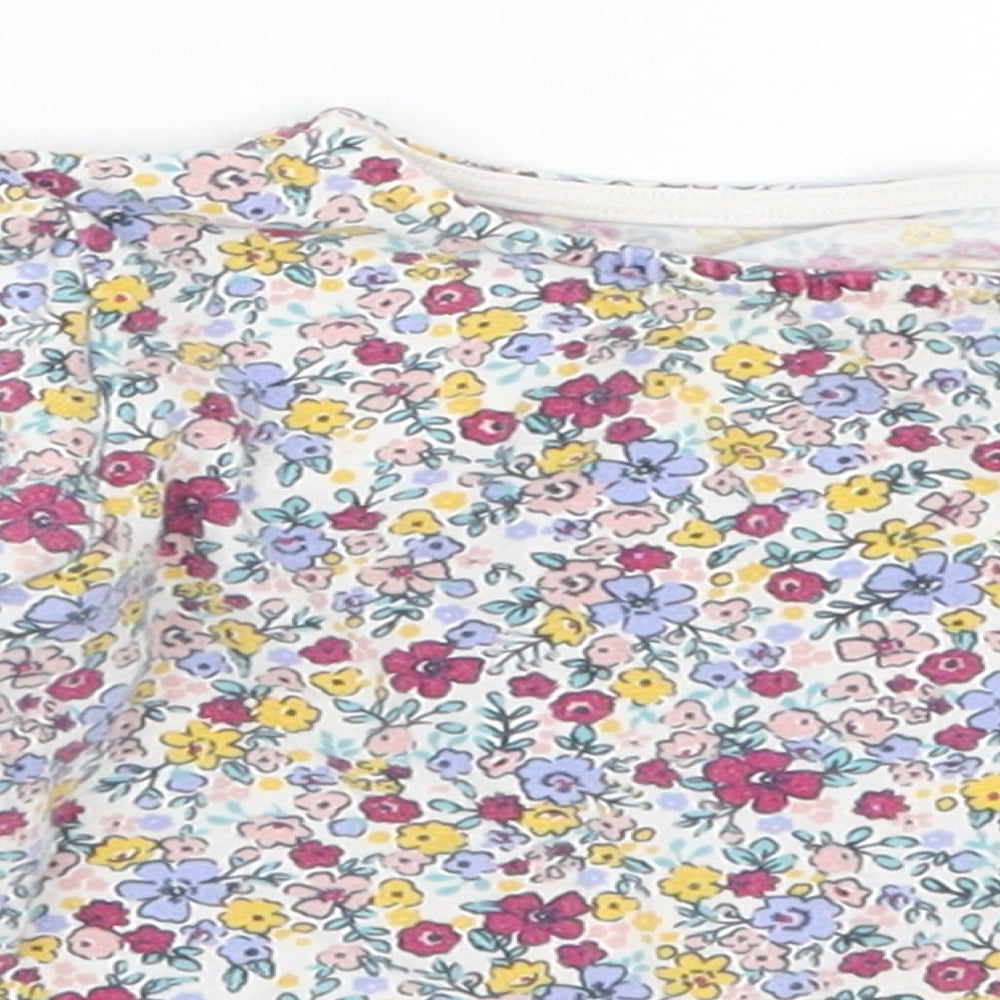 TU Girls Multicoloured Floral  Basic T-Shirt Size 9-12 Months