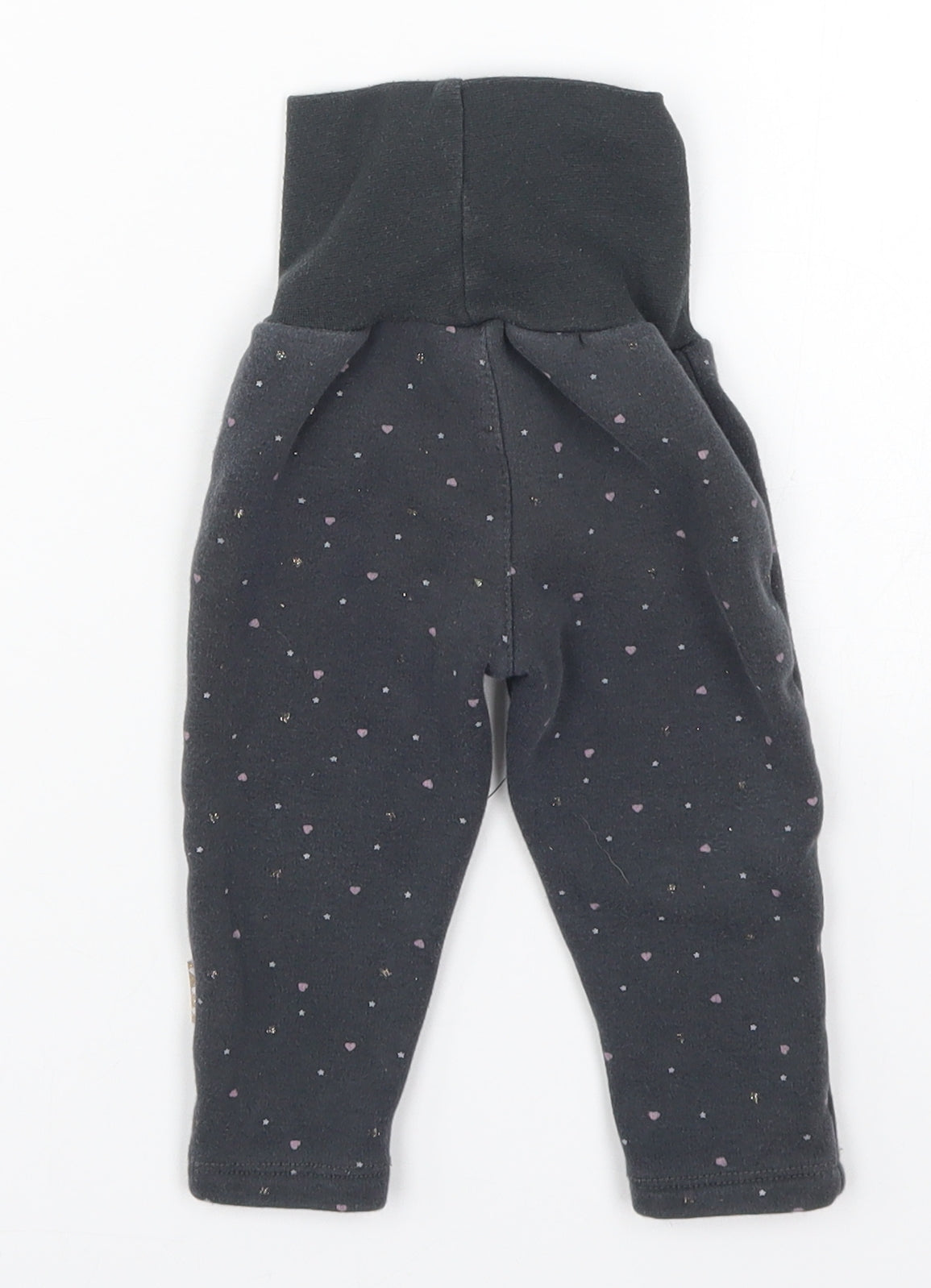 Cool Club Girls Grey Polka Dot  Sweatpants Trousers Size 9 Months  - Love hEarts