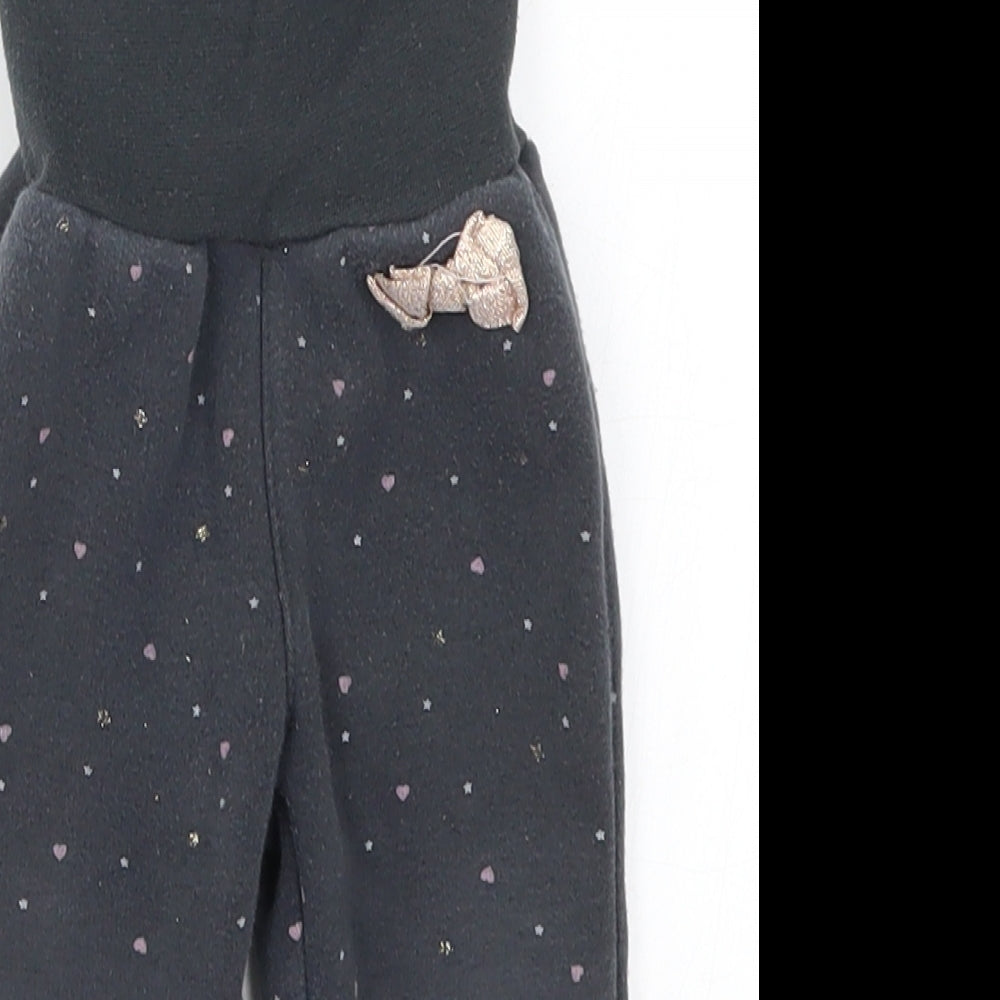 Cool Club Girls Grey Polka Dot  Sweatpants Trousers Size 9 Months  - Love hEarts