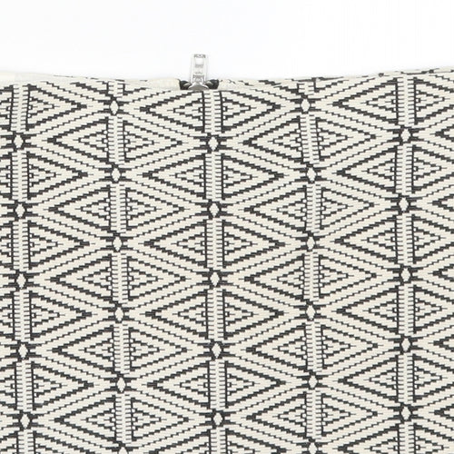Topshop Womens Beige Geometric  A-Line Skirt Size 8
