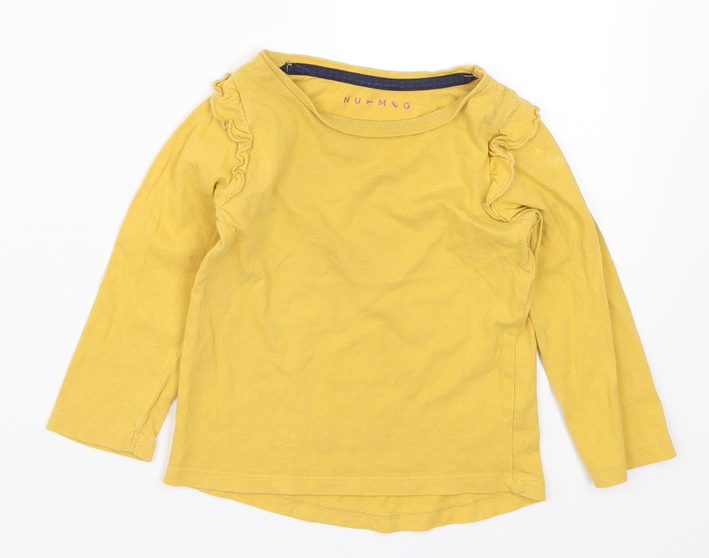 Nutmeg Girls Yellow   Basic T-Shirt Size 18-24 Months
