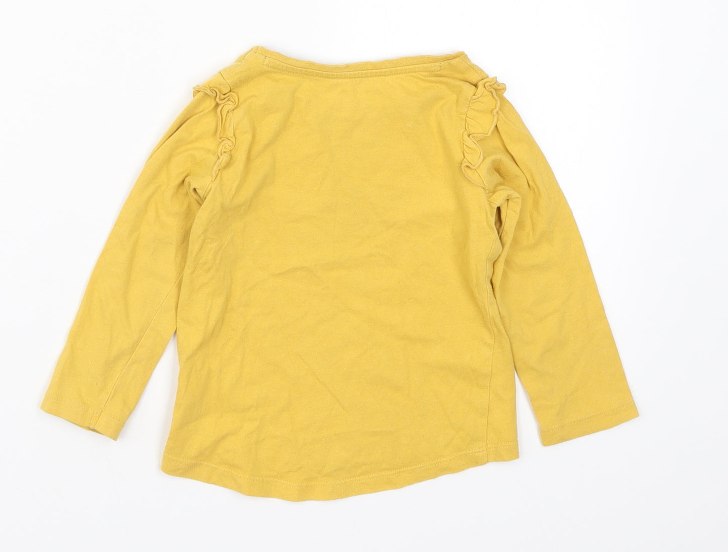 Nutmeg Girls Yellow   Basic T-Shirt Size 18-24 Months