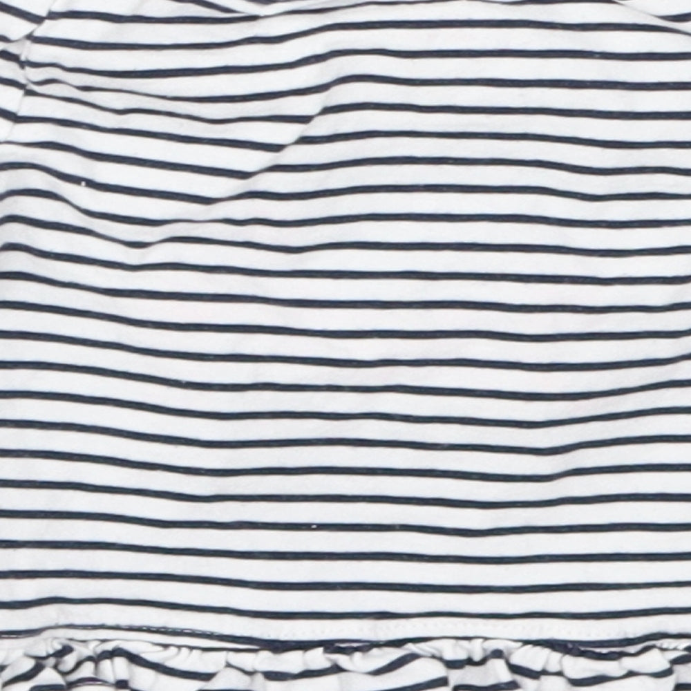 Primark Girls Blue Striped  Basic T-Shirt Size 9-12 Months  - Lovely Like Mummy