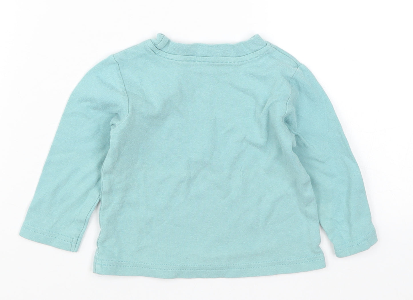 Nutmeg Boys Blue   Basic T-Shirt Size 9-12 Months  - Paw Fect Lion