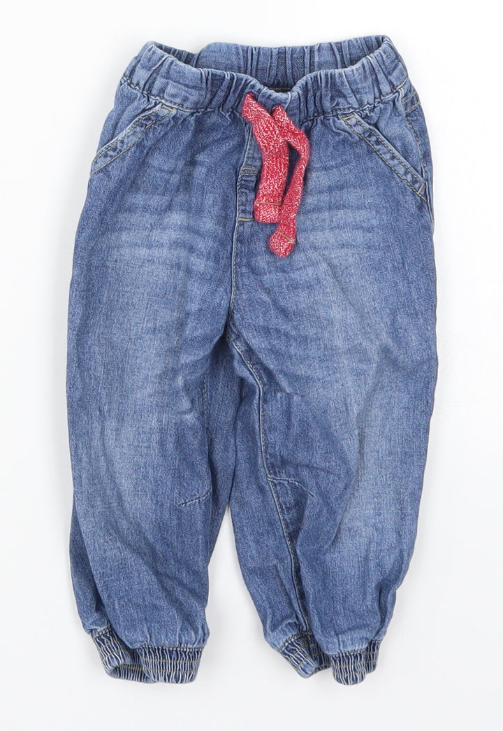 Ladybird Girls Blue Denim Capri Jeans Size 9-12 Months