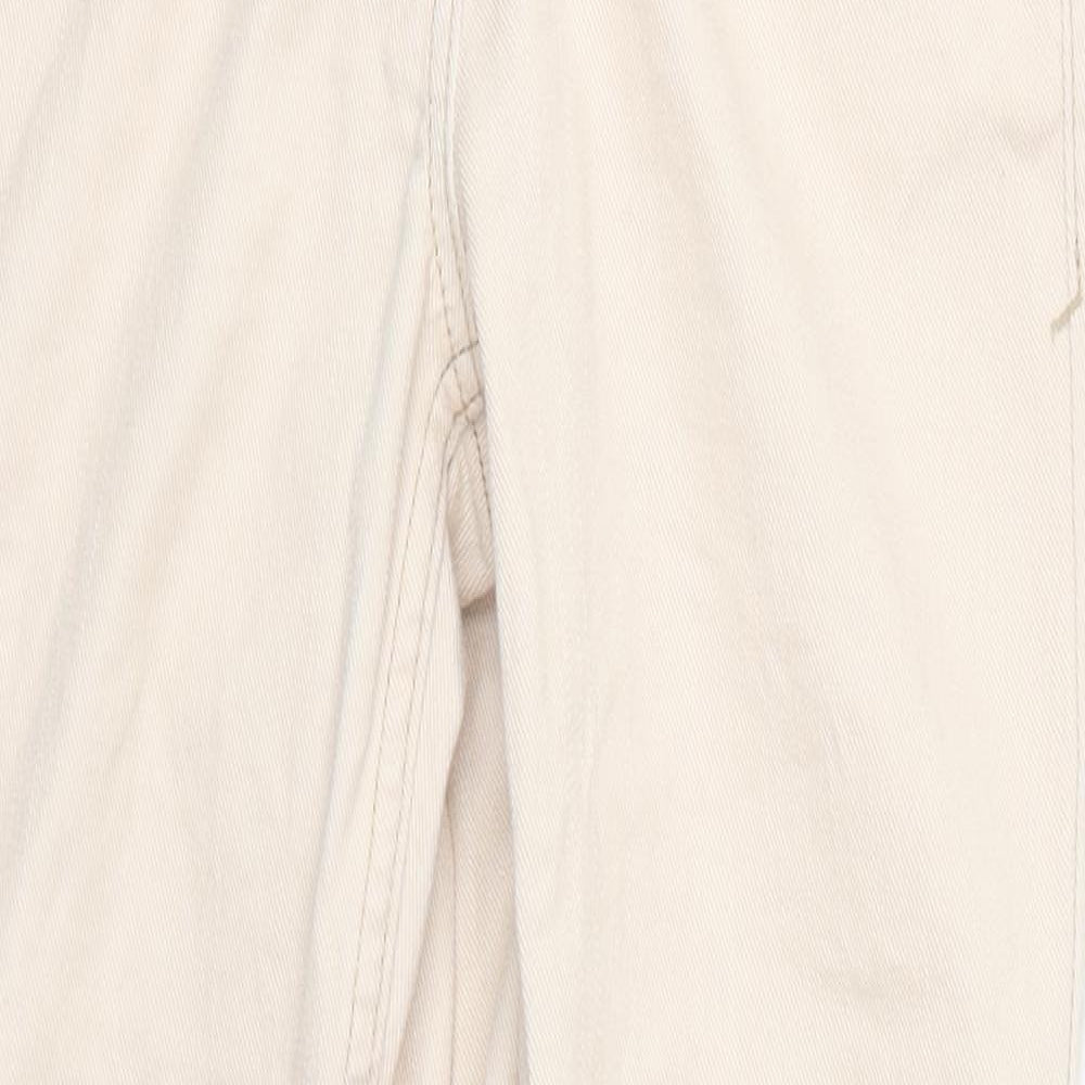 NEXT Womens Beige  Denim Cropped Jeans Size 8 L24 in