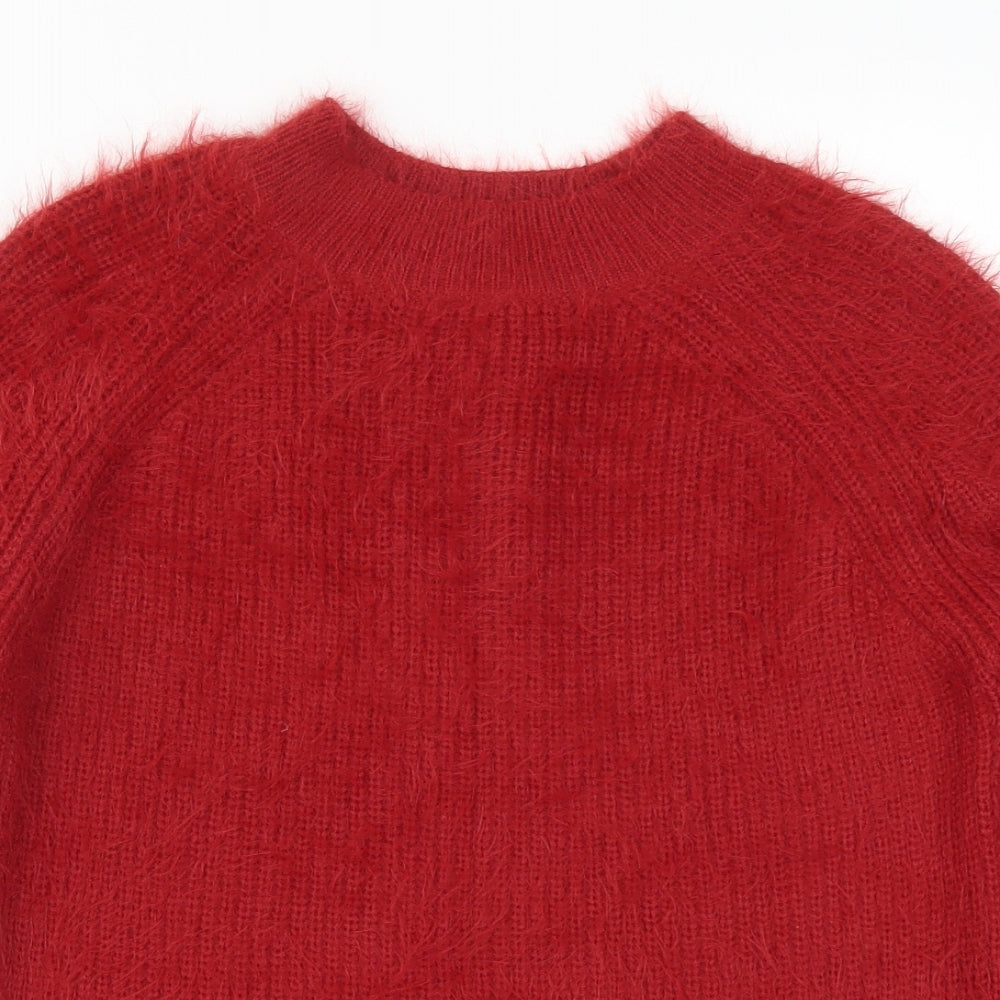 Primark Womens Red  Knit Pullover Jumper Size 10