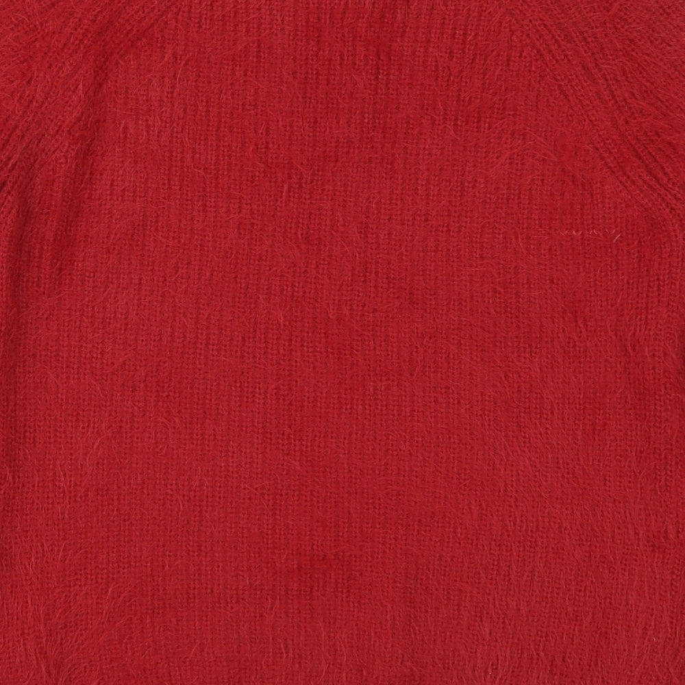 Primark Womens Red  Knit Pullover Jumper Size 10