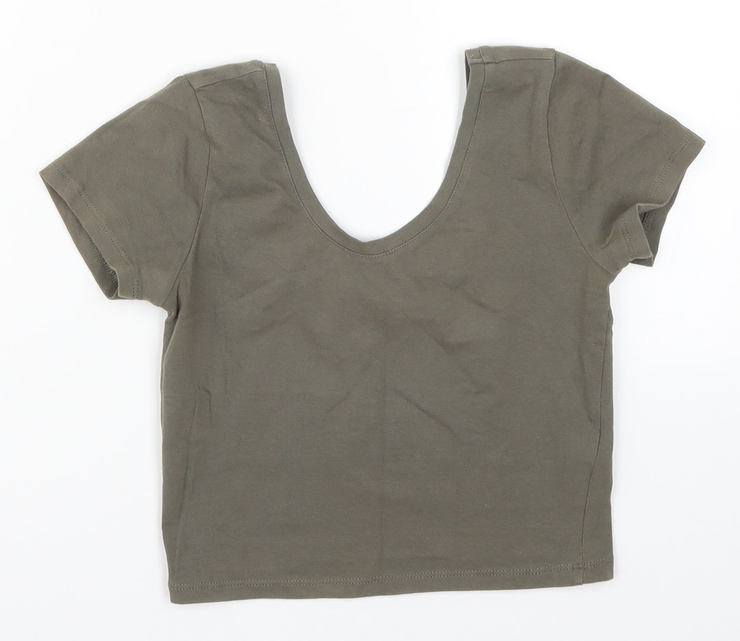 Atmosphere Womens Green   Cropped T-Shirt Size 8