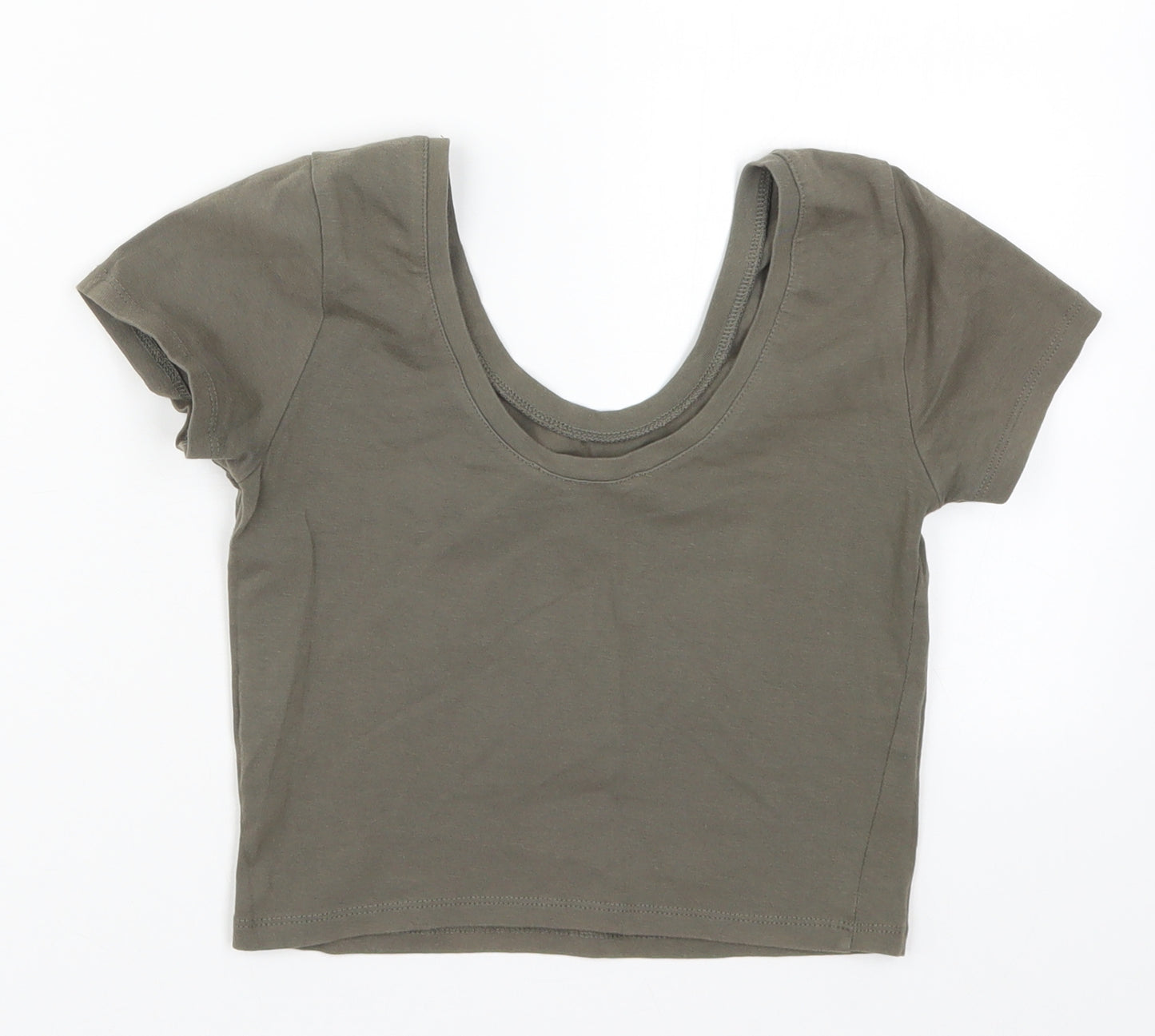 Atmosphere Womens Green   Cropped T-Shirt Size 8