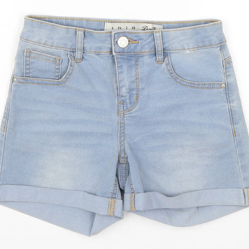 Denim Co Womens Blue  Denim Hot Pants Shorts Size 6