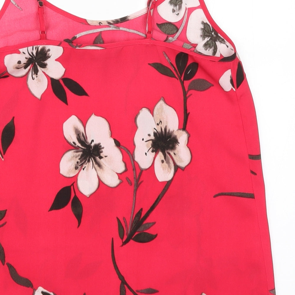 NEXT Womens Pink Floral  Basic Tank Size 6