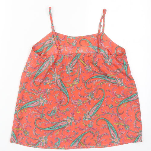 River Island Womens Red Paisley  Basic Tank Size 8