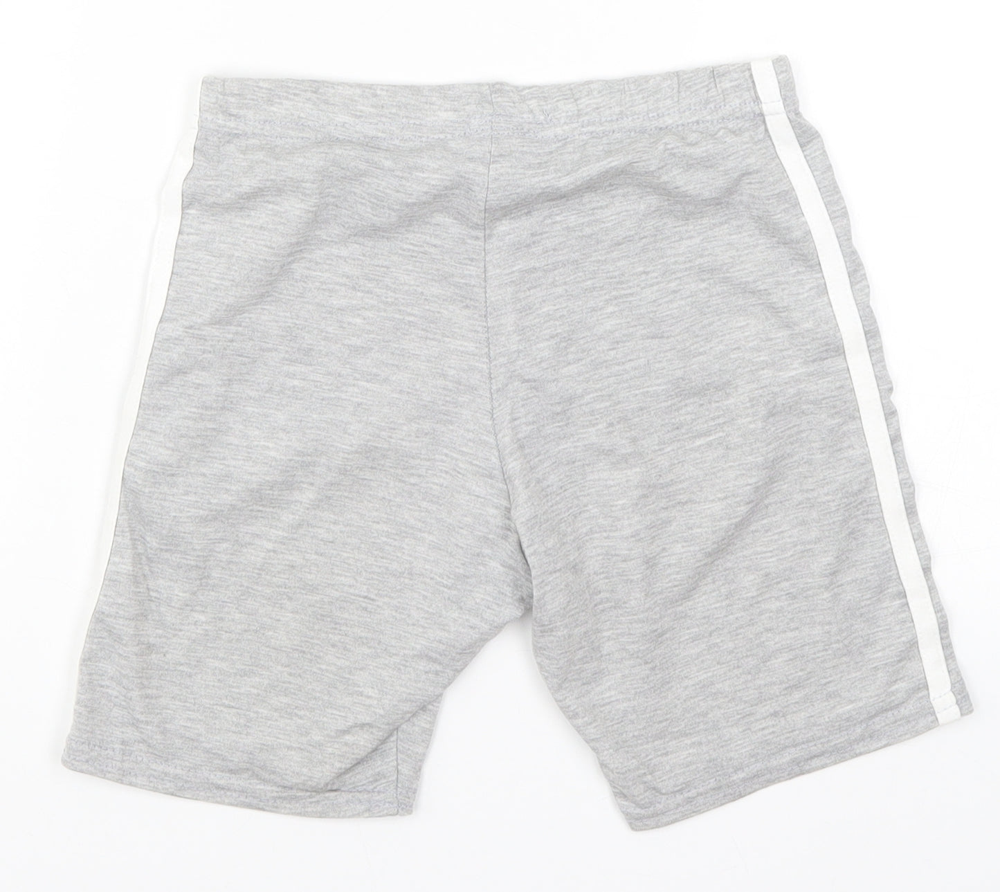 I SAW IT FIRST Womens Grey Striped  Biker Shorts Size 23 in