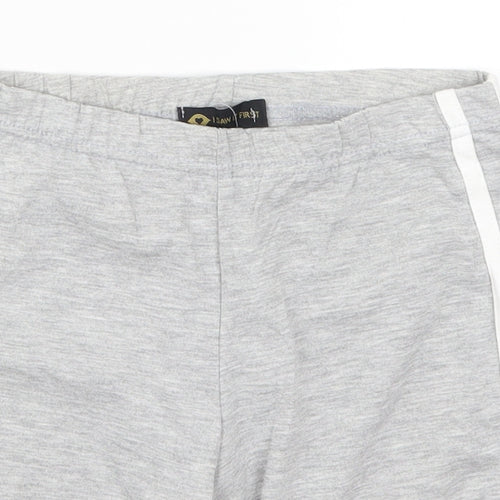 I SAW IT FIRST Womens Grey Striped  Biker Shorts Size 23 in